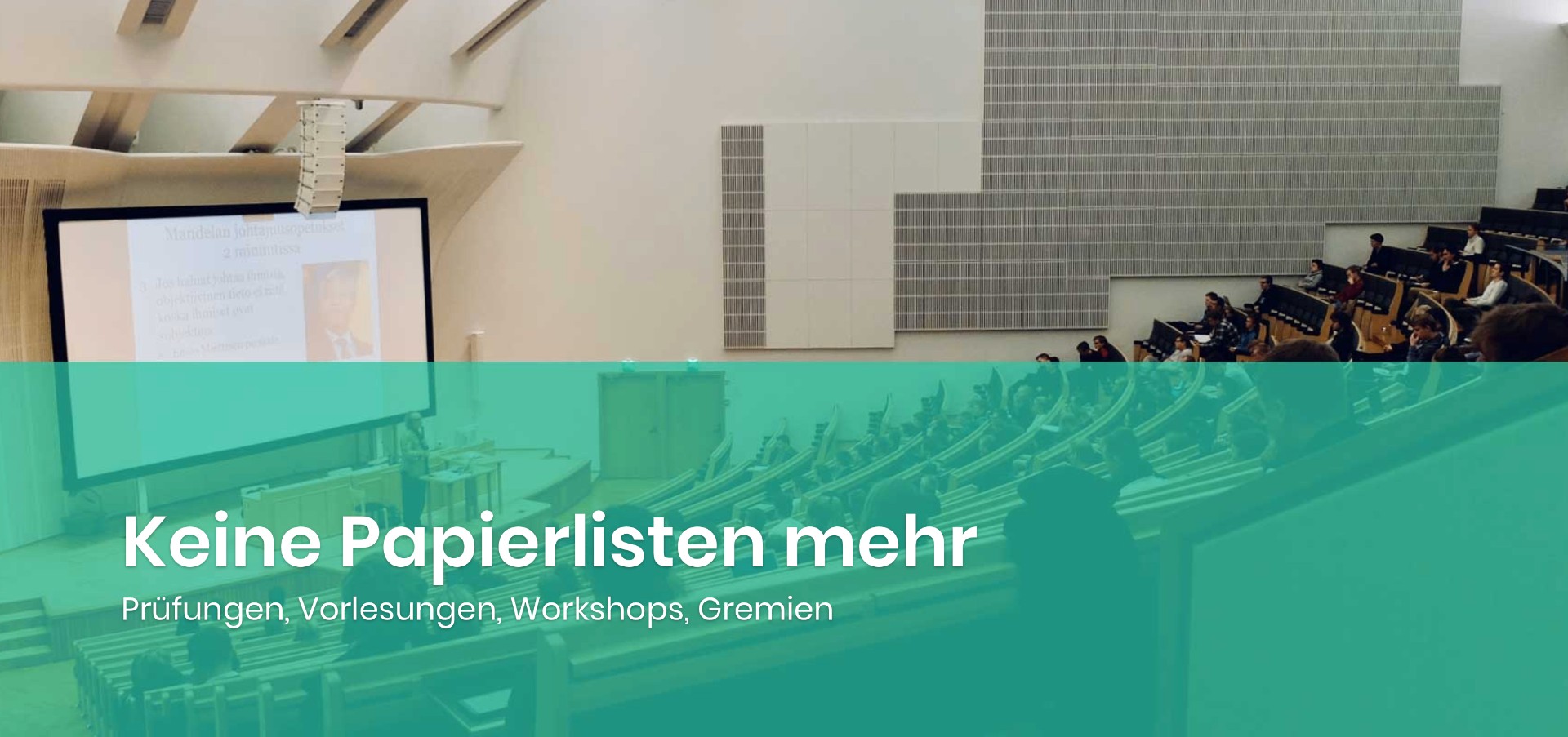 Keine Papierlisten mehr