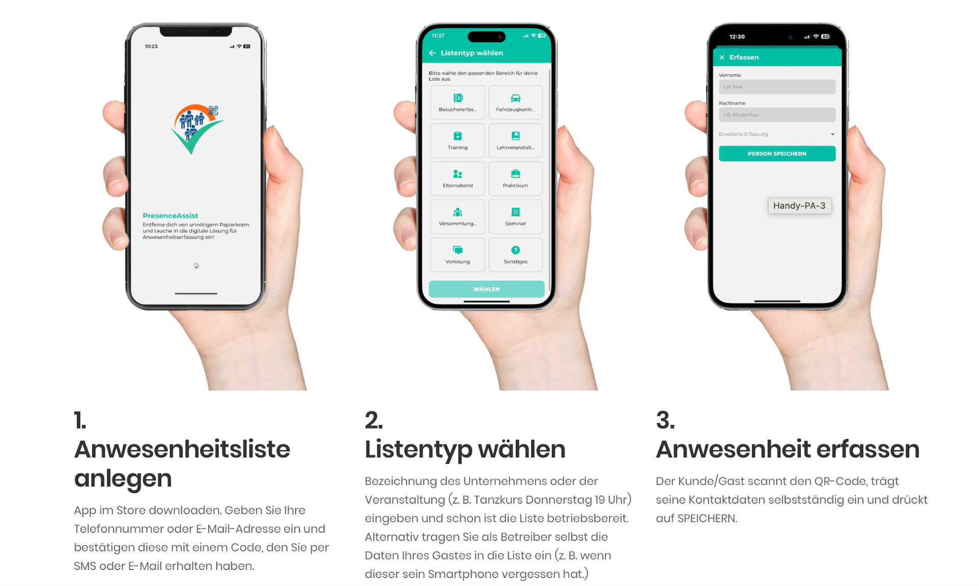 So funktioniert PresenceAssist in 3 Schritten